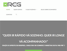 Tablet Screenshot of gruporcg.com.br